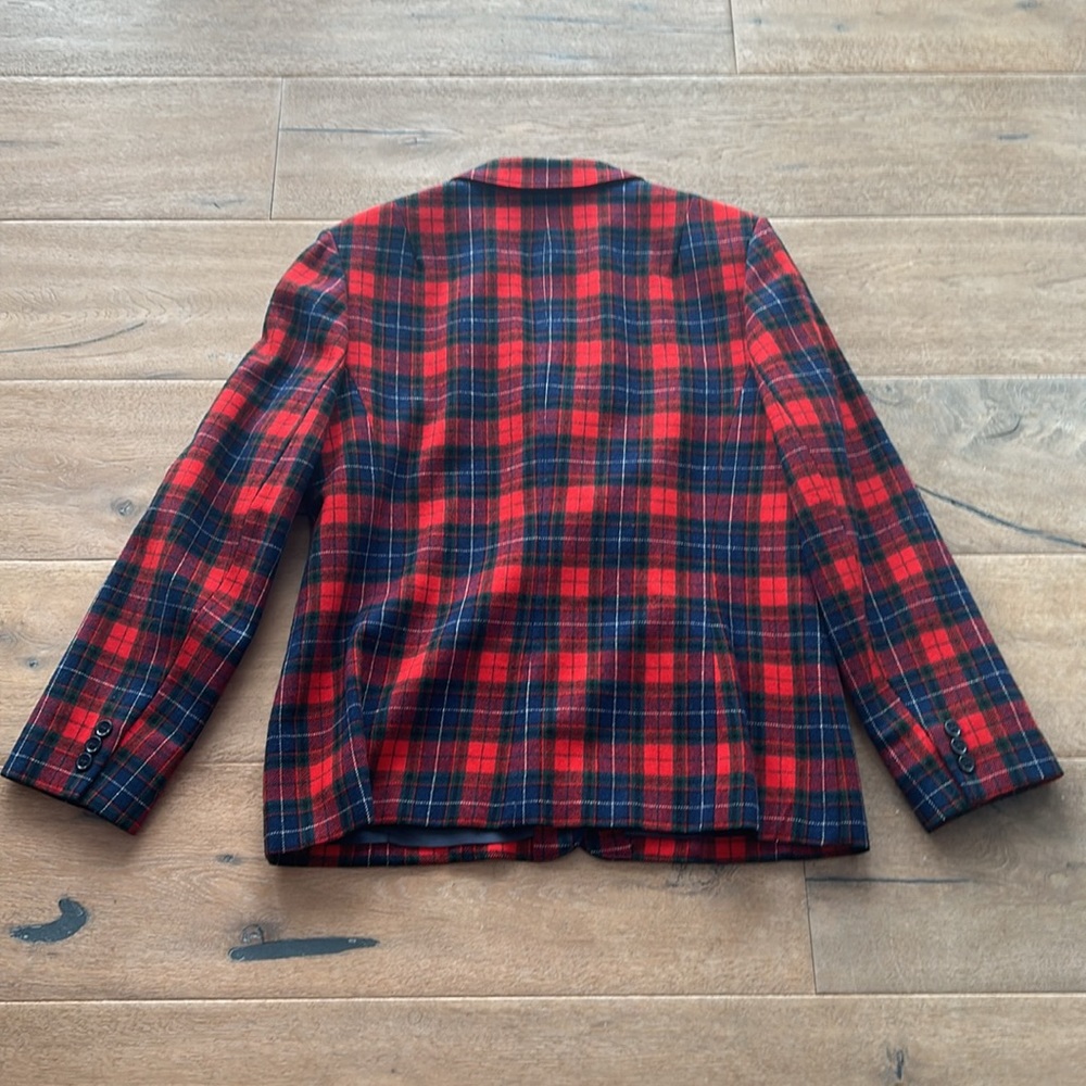 Vintage Three Button Pendleton Plaid Blazer - image 7